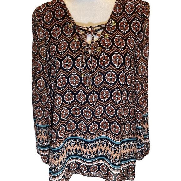 COCO BIANCO tunic top blouse Size Medium - Picture 1 of 9